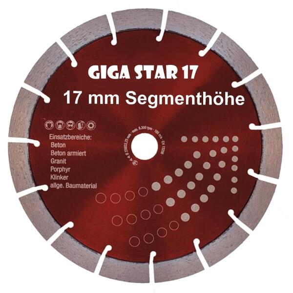 Ø 230 41,01 GIGA mm, Diamanttrennscheibe € STAR 17